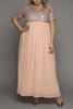 Picture of PLUS SIZE SEQUINS MAXI DRESS